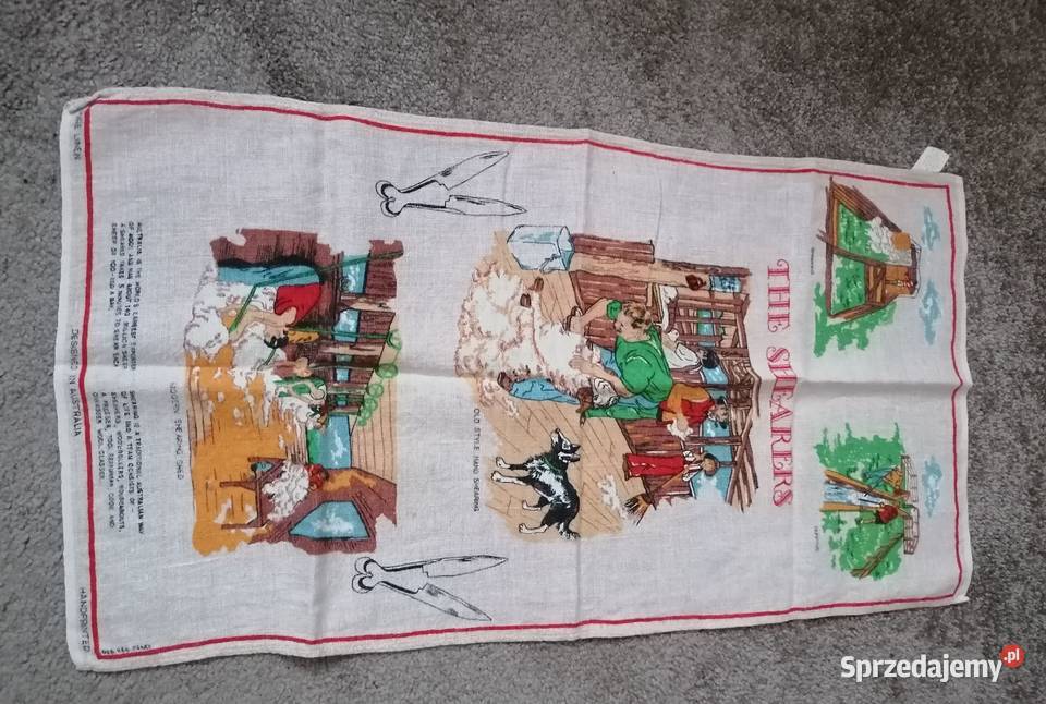 Serwetkamakatka lniana Strzyżenie owiec Łódź