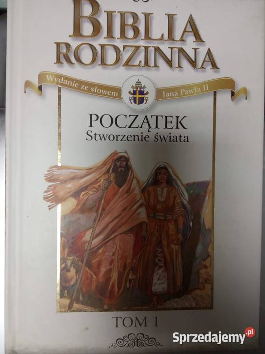 Biblia rodzinna stworzenie świata książki Antykwariat Warszawa sprzedam
