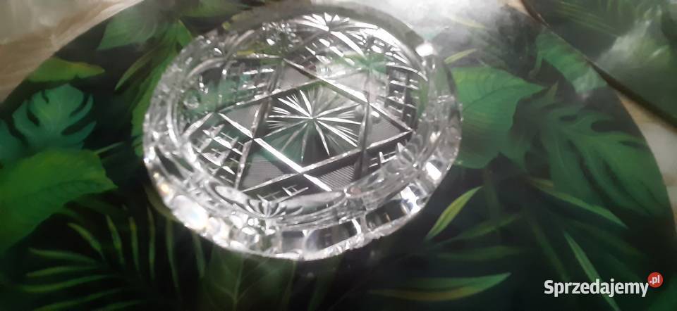 Popielniczka kryształowa PRL Sosnowiec