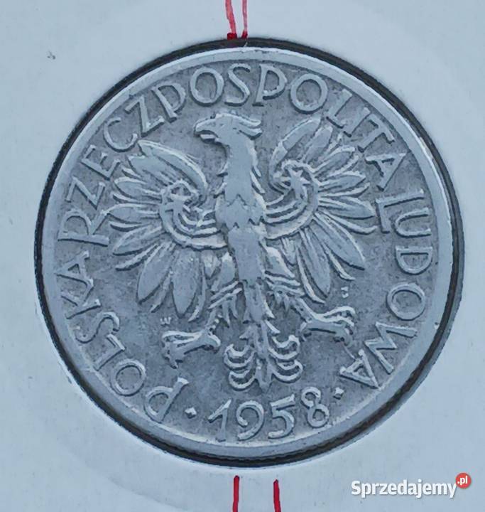 5 złotych Rybak 1958 r 5 Skrętka Konin