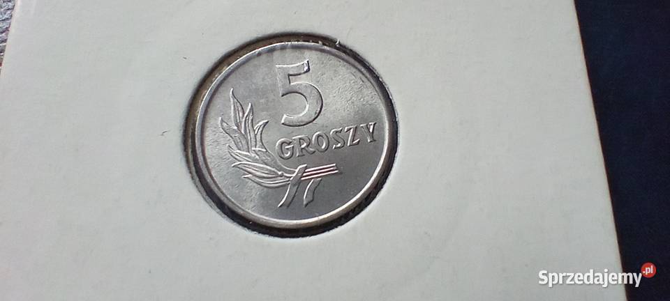 Stare monety 5 groszy 1970 skrętka Polska PRL Lesko