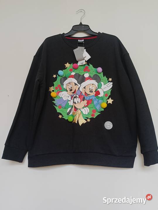 Bluza świąteczna MICKEY FRIENDS Disney Świecąca Moda i Styl