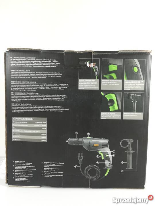 Wiertarka udarowa 810w Niteo Tools PLUS Lombard 230V Narzędzia Nowa Sól