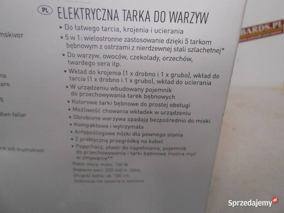 Elektryczna tarka do warzyw SilverCrest Katowice
