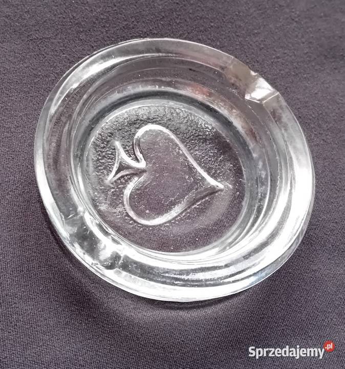 Popielniczka karciana wzór Pik HSG Ząbkowice Antyki, Sztuka, Kolekcje wielkopolskie Koźminek