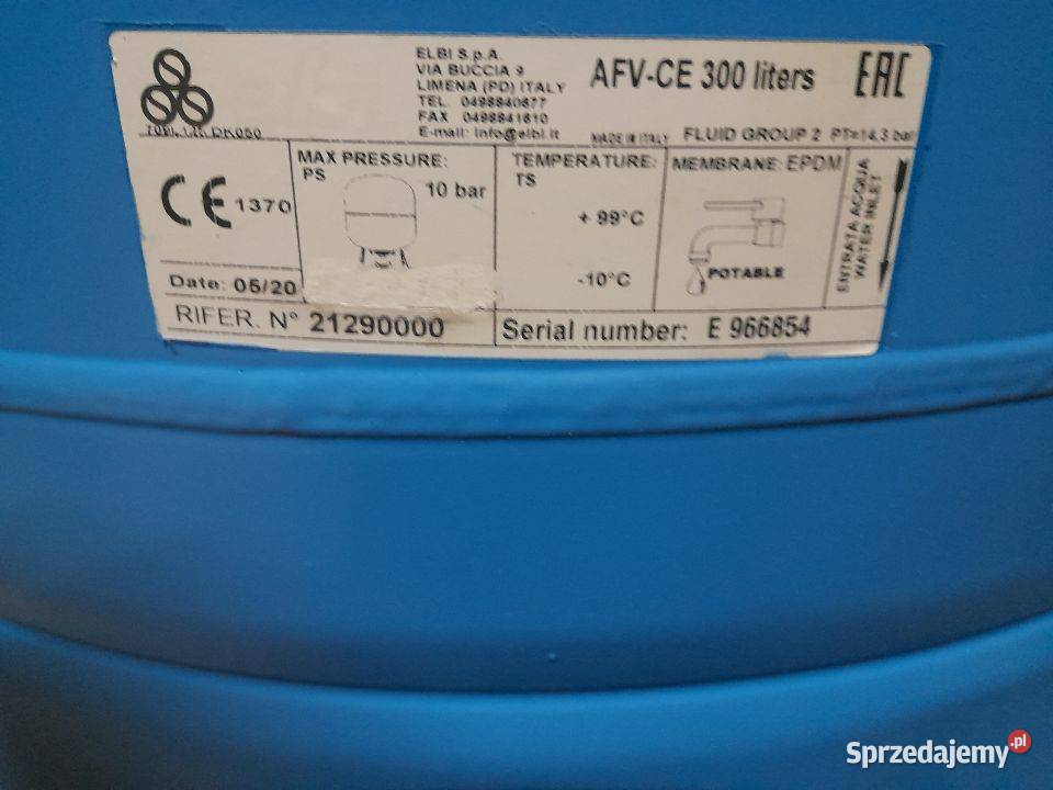 Zbiornik powietrza PRODUKT WŁOSKI Łazy sprzedam