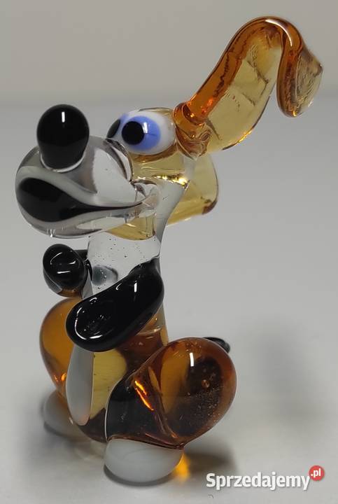 Szklany pies ze szkła kolorowy szkło artystyczne mazowieckie Warszawa