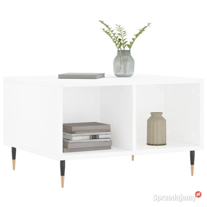 Stolik kawowy biały 60x50x365 materiał Warszawa sprzedam
