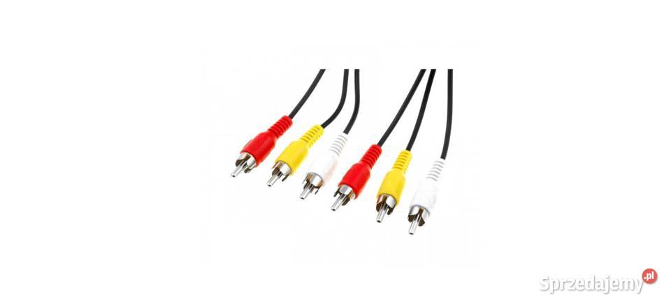 kabel 3x RCA audio video Kabel łączący Composite Szczecin