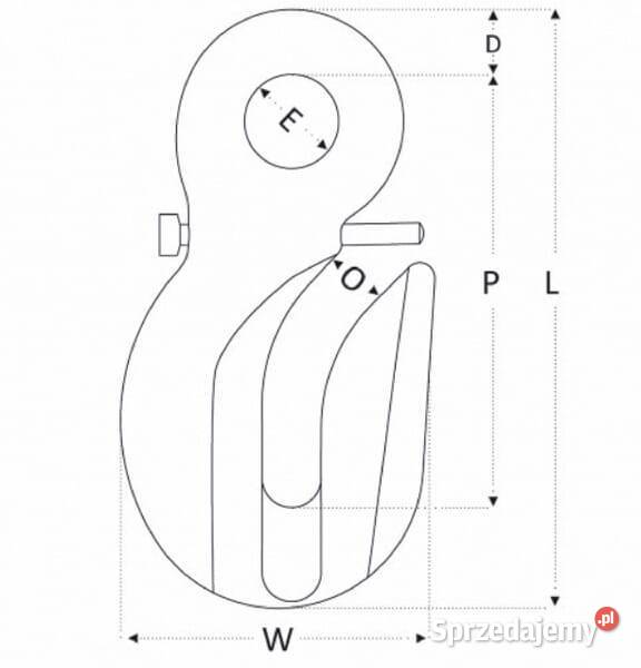 Hak z uchem REGS G10 8 mm 2648108 Do maszyn uprawowych Kamionna