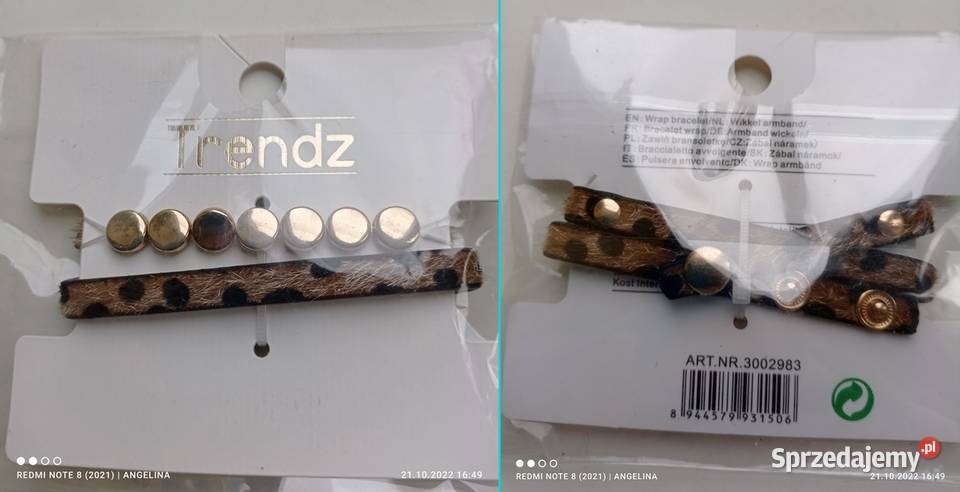 Torebka szare futerko i sztuczna brązowa skóra Dla kobiet