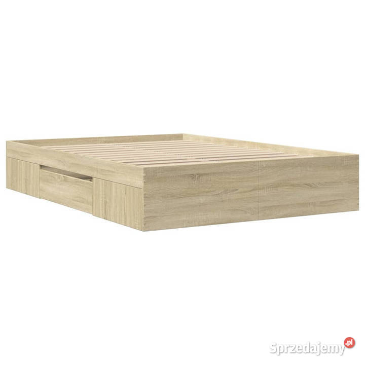 Łóżko bez materaca dąb sonoma 140x190 WM3295501 33cm Warszawa