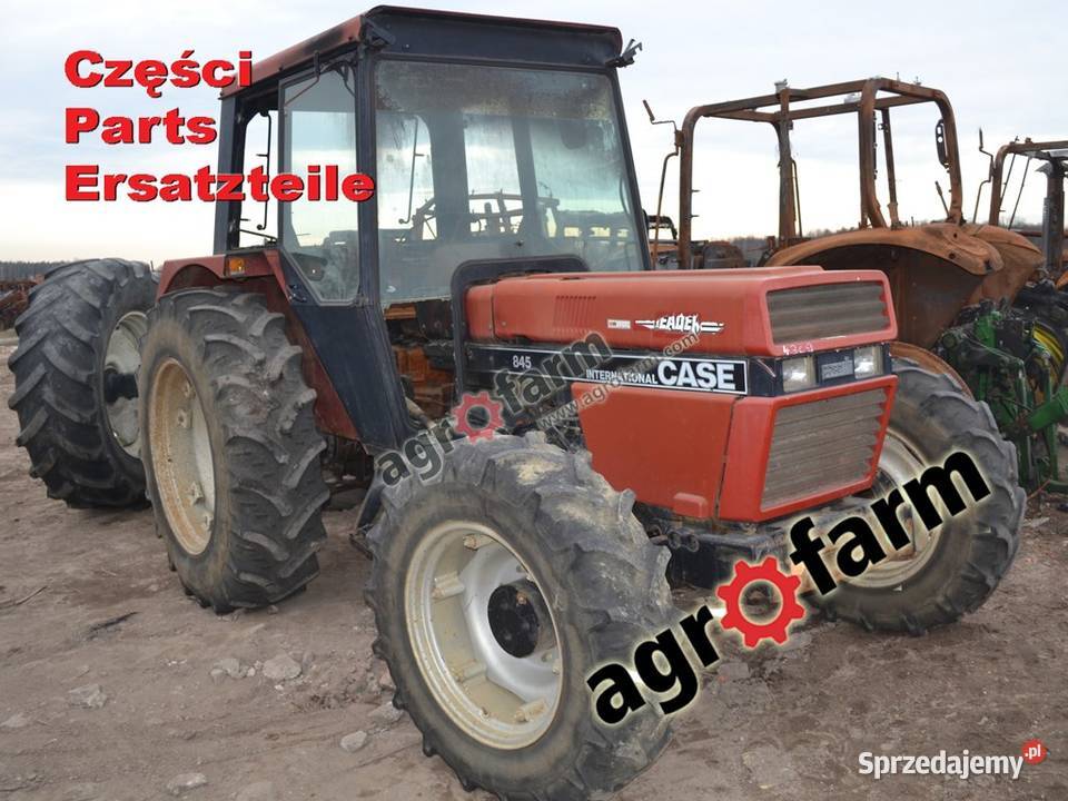 Case 845 części skrzynia biegów silnik oś Byków