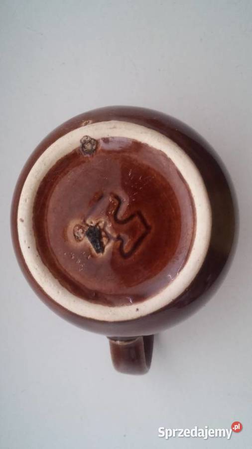 dzbanuszek ceramiczny brązowy mazowieckie Warszawa