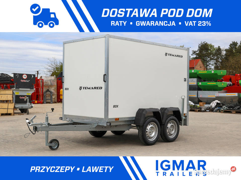 TEMARED BOX 25122 075T przyczepa zamknięta Cegielsko