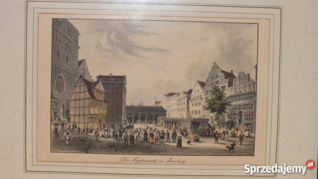 Piękne stare grafiki litografie 4 Antyki