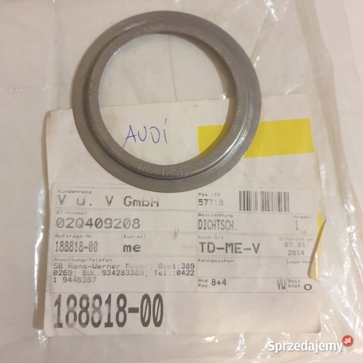 Uszczelniacz pierścień oring VW audi Porsche Ostrowiec Świętokrzyski