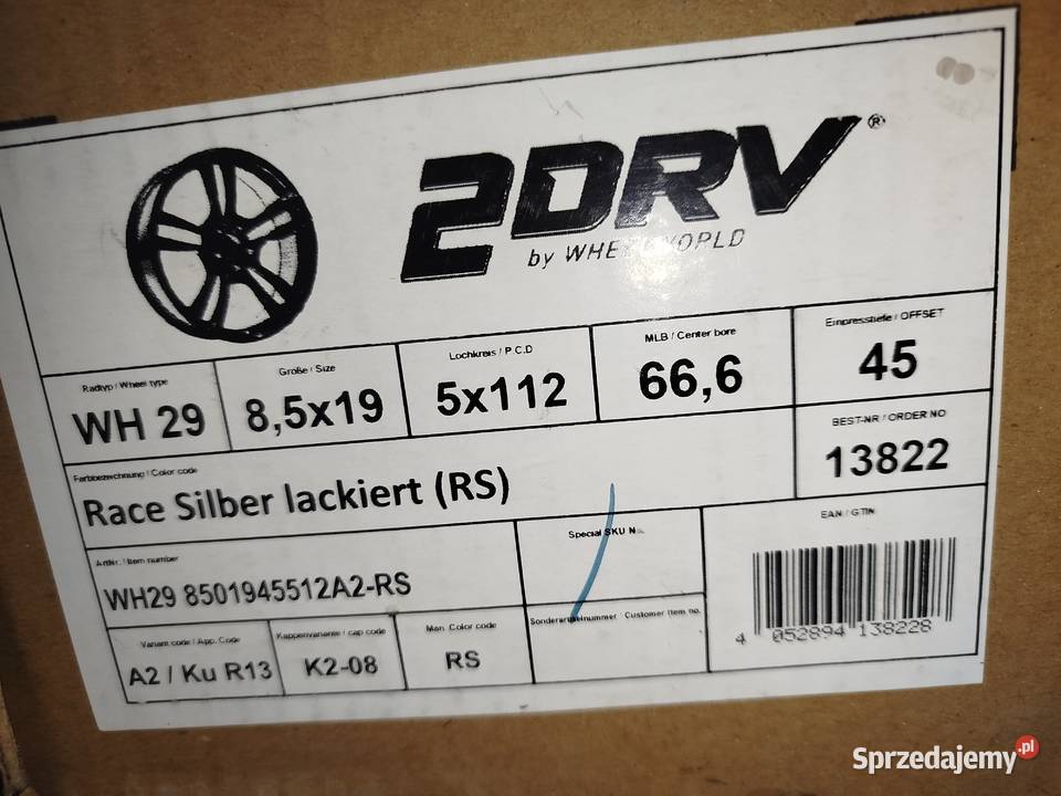 S370 Alufelgi Nowe 19 5x112 85j Et45 Skoda Vw Samochodowe sprzedam