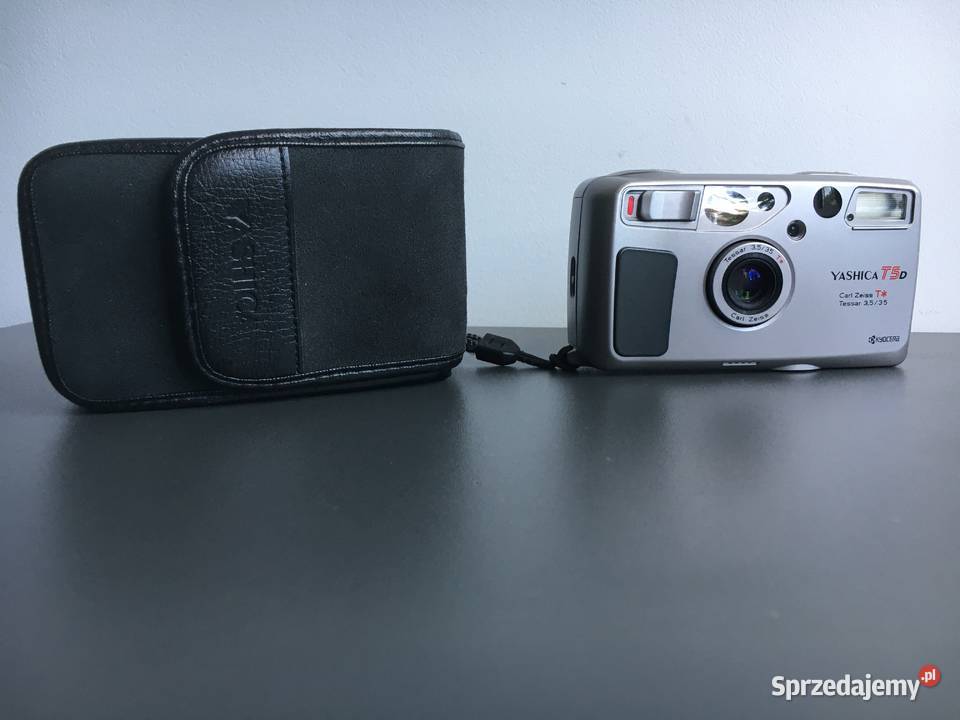 aparat analogowy yashica T5 D Carl Zaiss Tessar Kraków