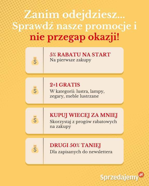 Lustro do salonu 0540 przedpokoju ścienne Dom i Ogród Warszawa