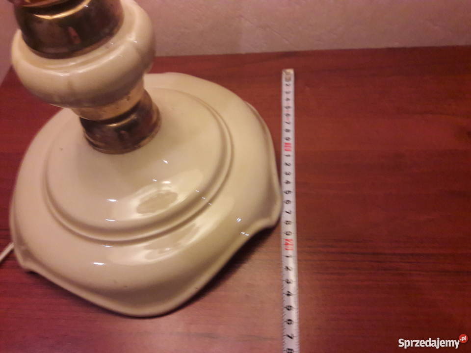 LAMPA CERAMICZNA retro vintage rarytas lata 6070 Antyki Gliwice sprzedam