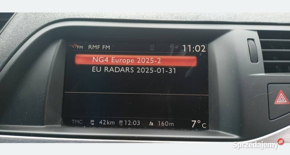 Nawigacja NG 4 HDD mapy 20252 Europa Peugeot łódzkie Aleksandrów Łódzki