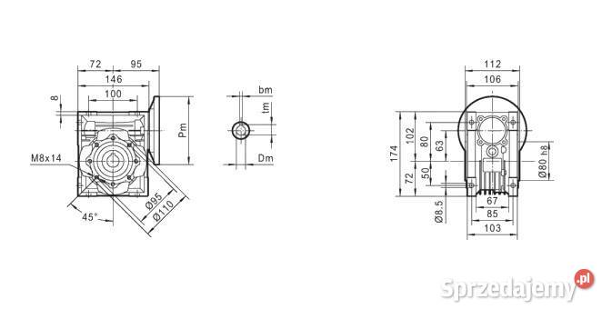 Silnik Elektryczny 075kW 1390 PRZEKŁADNIA I20 Solec Kujawski
