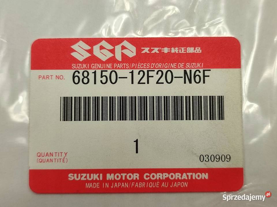 ZESTAW 2 NAKLEJEK NA BŁOTNIK SUZUKI GZ125 GZ250