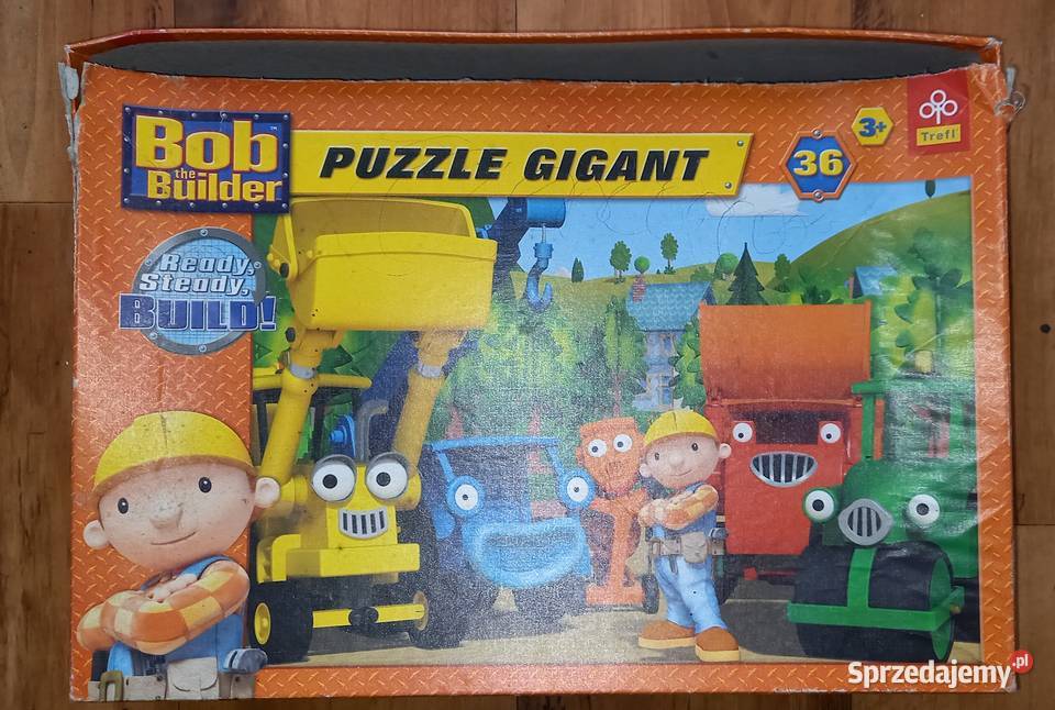 Puzzle gigant Bob Budowniczy 36 elementów Dla Dziecka Małkinia Górna sprzedam