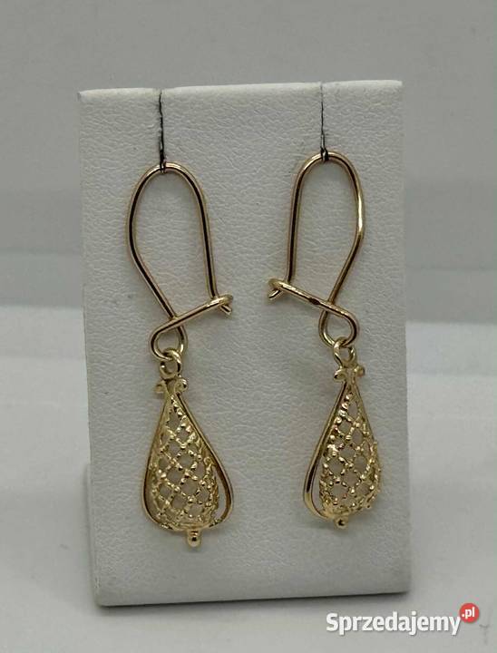 Złote kolczyki próby 585 207g Kolczyki warmińsko-mazurskie Elbląg sprzedam