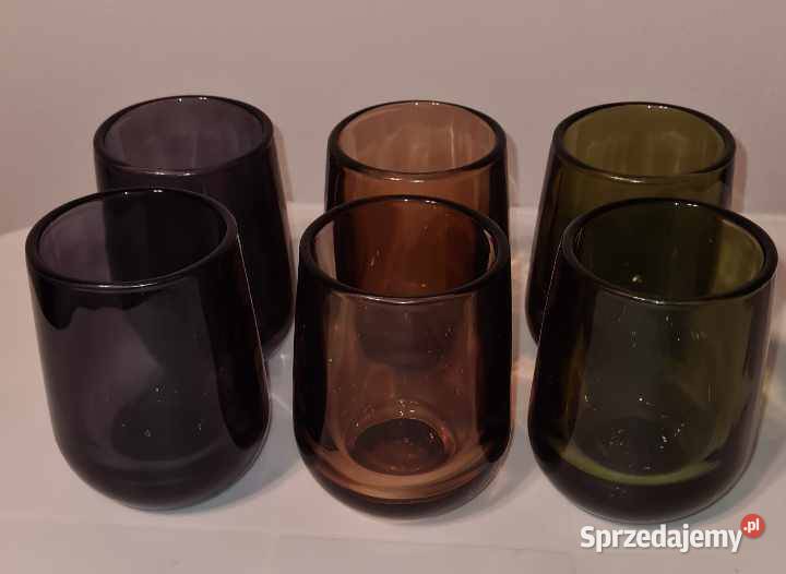 szklany świecznik na tealighty 10 komplet 6 Pasłęk