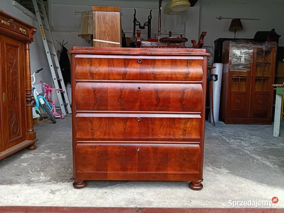 Zabytkowa Komoda Mahoniowa w stylu Biedermeier