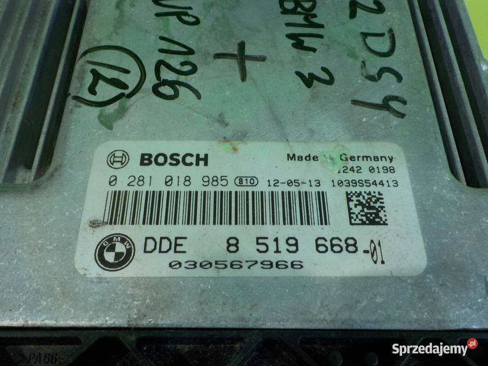 BMW 3 E90 LIFT 20 D 12r KOMBI sterownik komputer mazowieckie