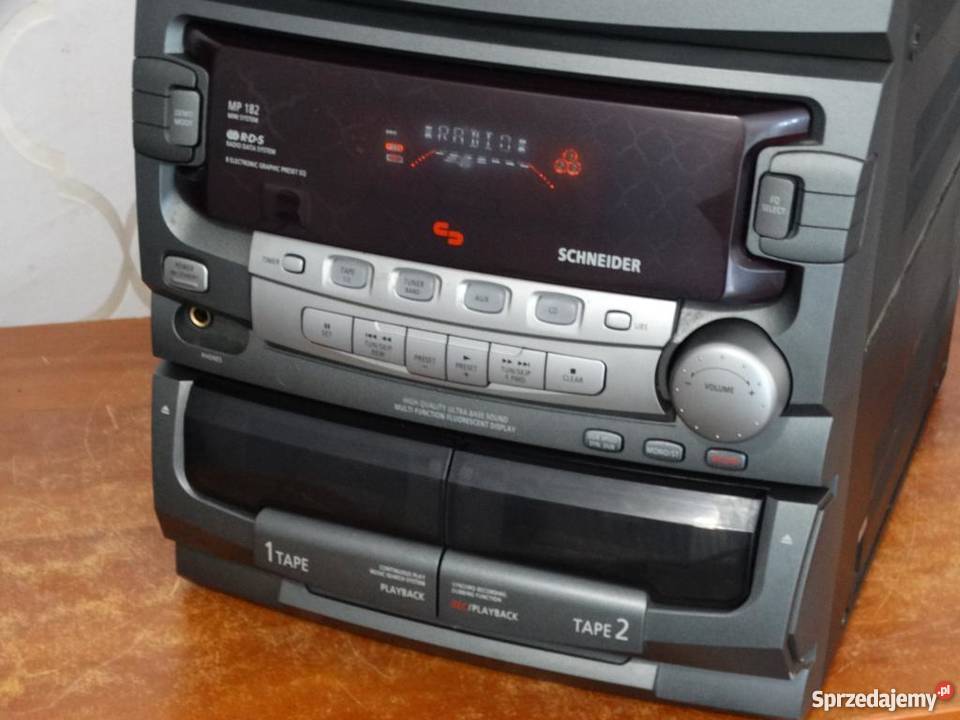 Wieża Schneider mocna AUX WYSYŁKA podkarpackie Jasło sprzedam