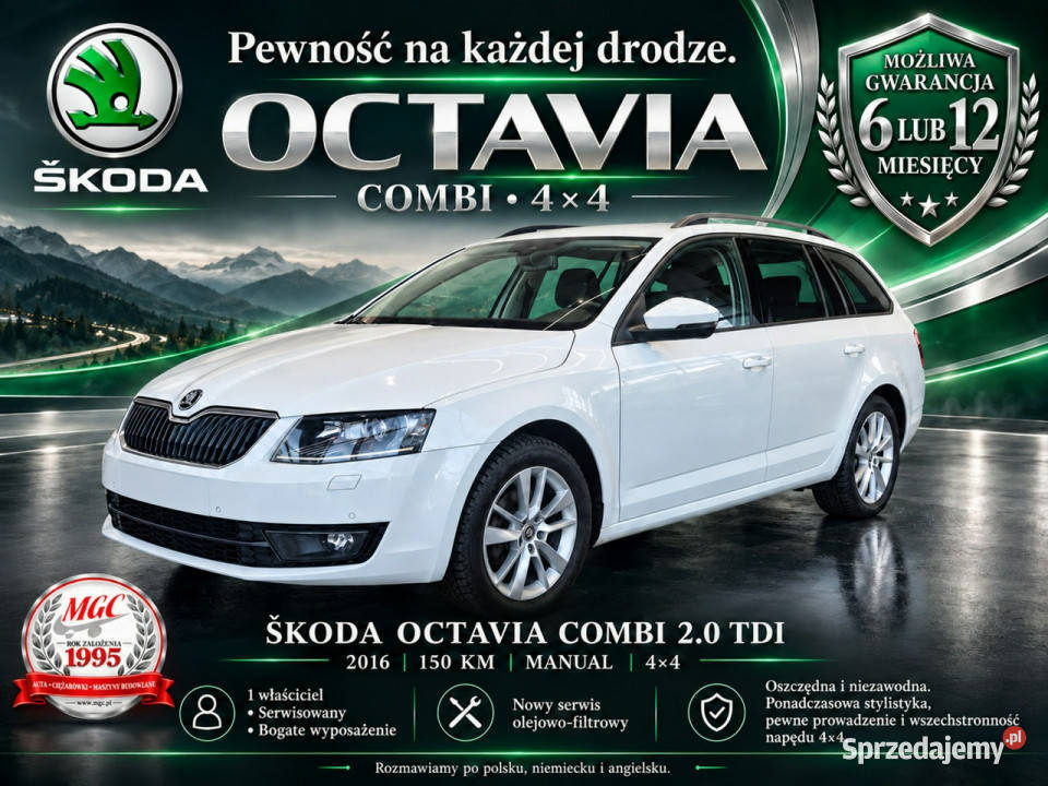 koda Octavia SKODA OCTAVIA 20 TDI 4X4 STYLE TOP Łaziska Górne sprzedam