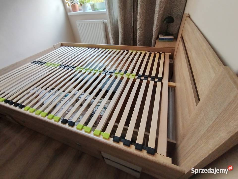Łóżko + stelaż + szuflada Nepo Plus 140x200 BRW