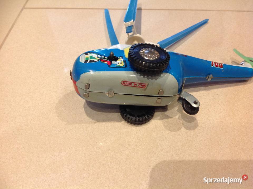 Stary Helikopter metalowy Zabawka Nowa Sól sprzedam