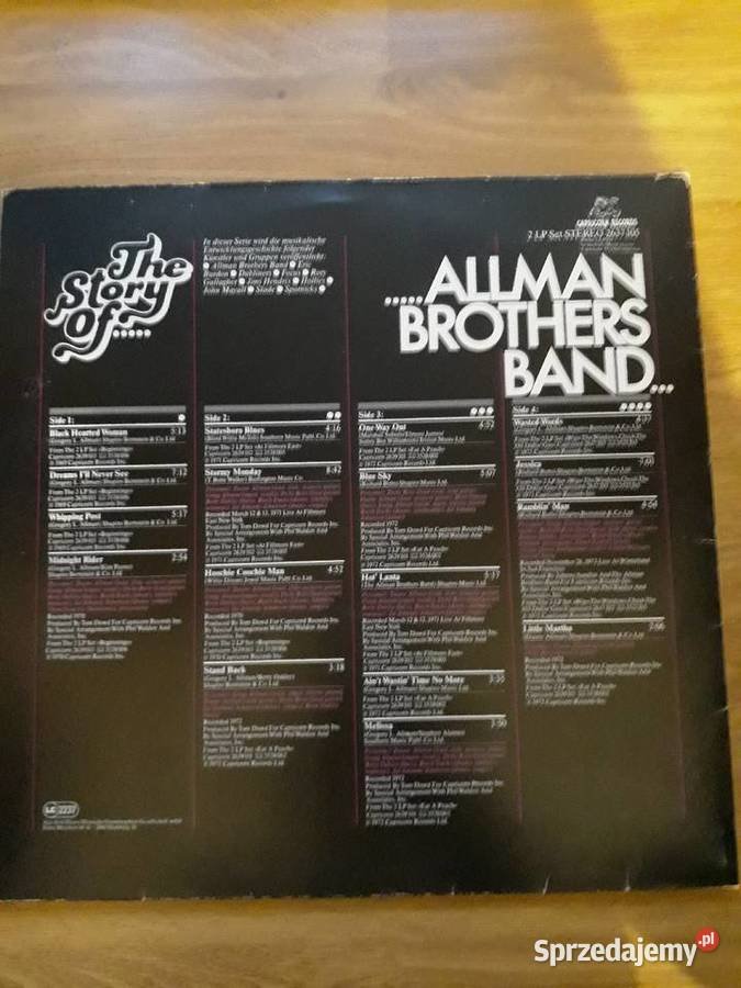 Archiwum blues rocka ALLMAN BROTHERS BAND The sprzedam
