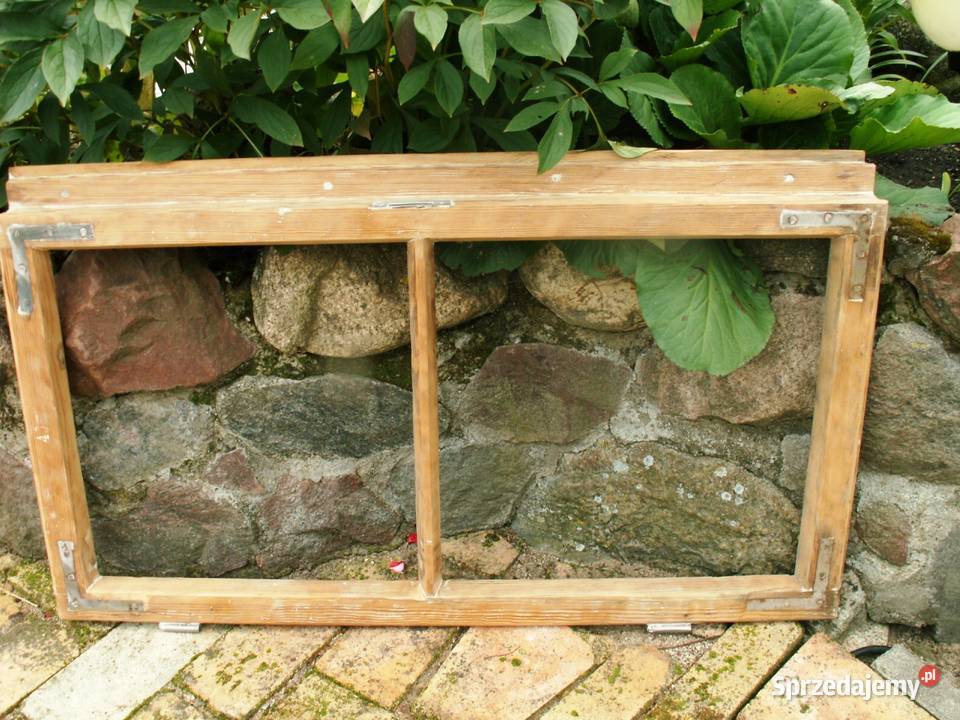 Stare okno rama retro loft lustro zdjęcia 58x101 Ełk