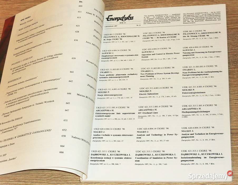 Miesięcznik branżowy SEP ENERGETYKA listopad śląskie Gliwice