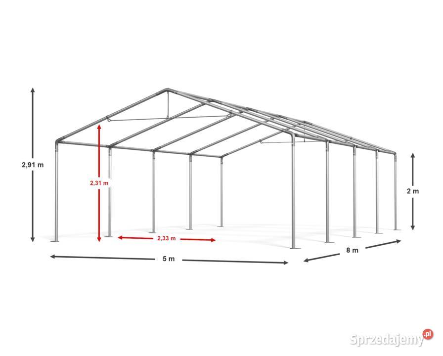 5x8x2m Namiot handlowy imprezowy ogrodowy Pawilony i namioty zachodniopomorskie