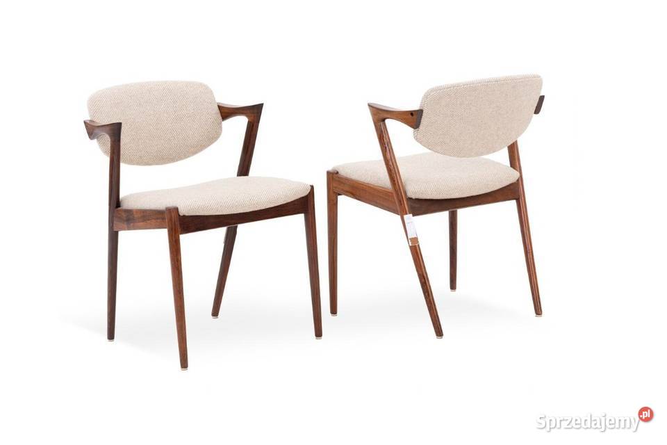 Komplet 6 krzeseł model 42 proj Kai Kristiansen Chorzów