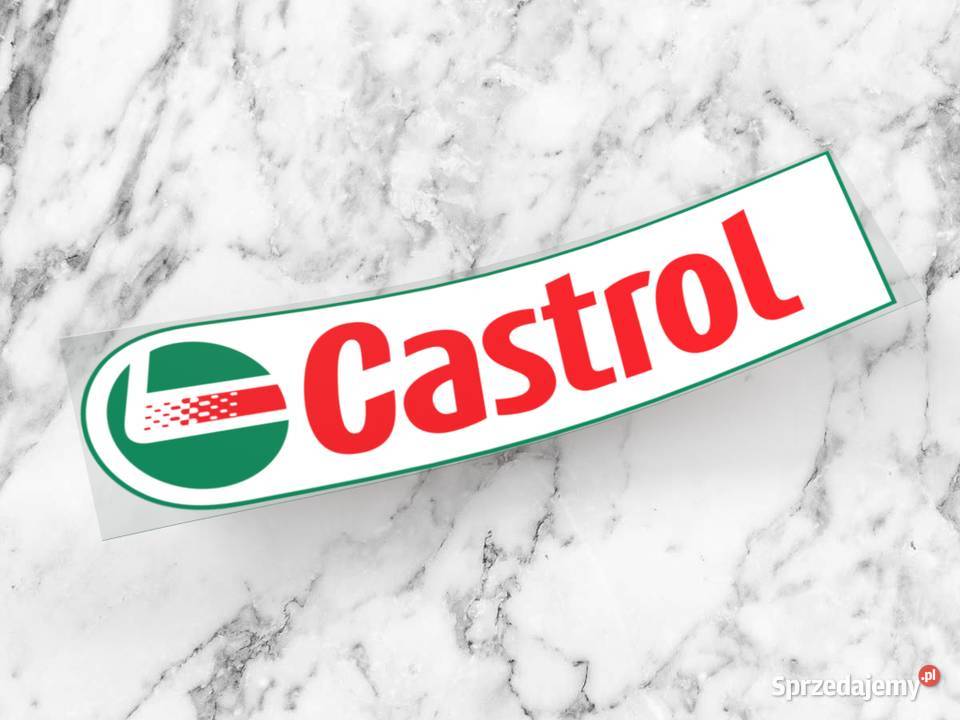 Naklejka CASTROL 10 x 25 2t olej honda vtec naklejki podlaskie Choroszcz