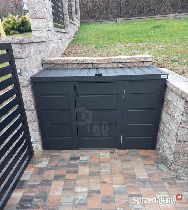 Zabudowa koszy na śmieci wiata obudowa Kwidzyn