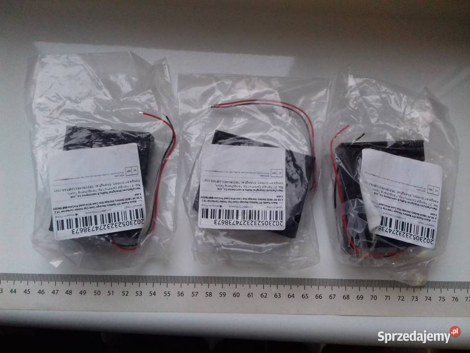 Koszyk na akumulatory 3x18650 z kablami Bydgoszcz