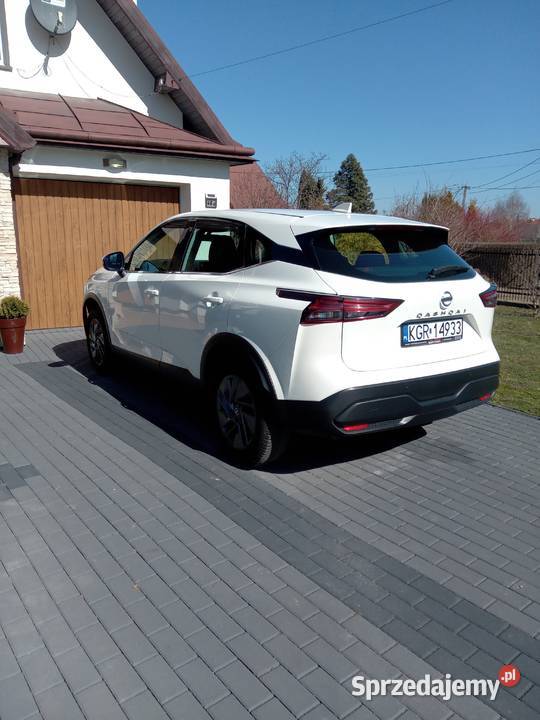 Nissan Qashqai 2022r bezwypadkowy biała perła wielofunkcyjna kierownica Gorlice sprzedam