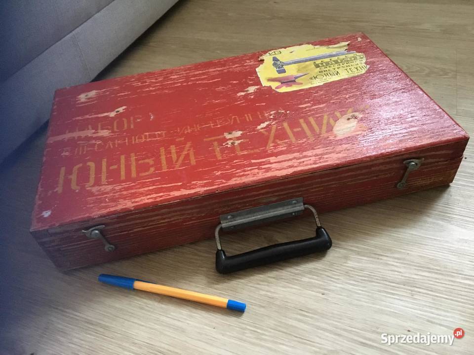 Skrzynka drewniana narzedziach ZSRR