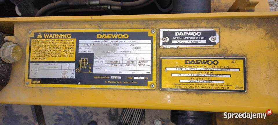 WÓZEK WIDŁOWY DAEWOO G25S 2 mazowieckie Otwock