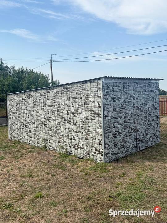 Garaż blaszany 3x5 imitacja kamień Sprzedaż małopolskie Kraków