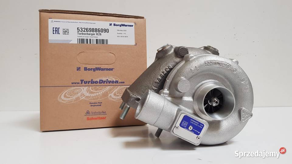 Nowa turbosprężarka BorgWarner 53269886090 Siedlce sprzedam